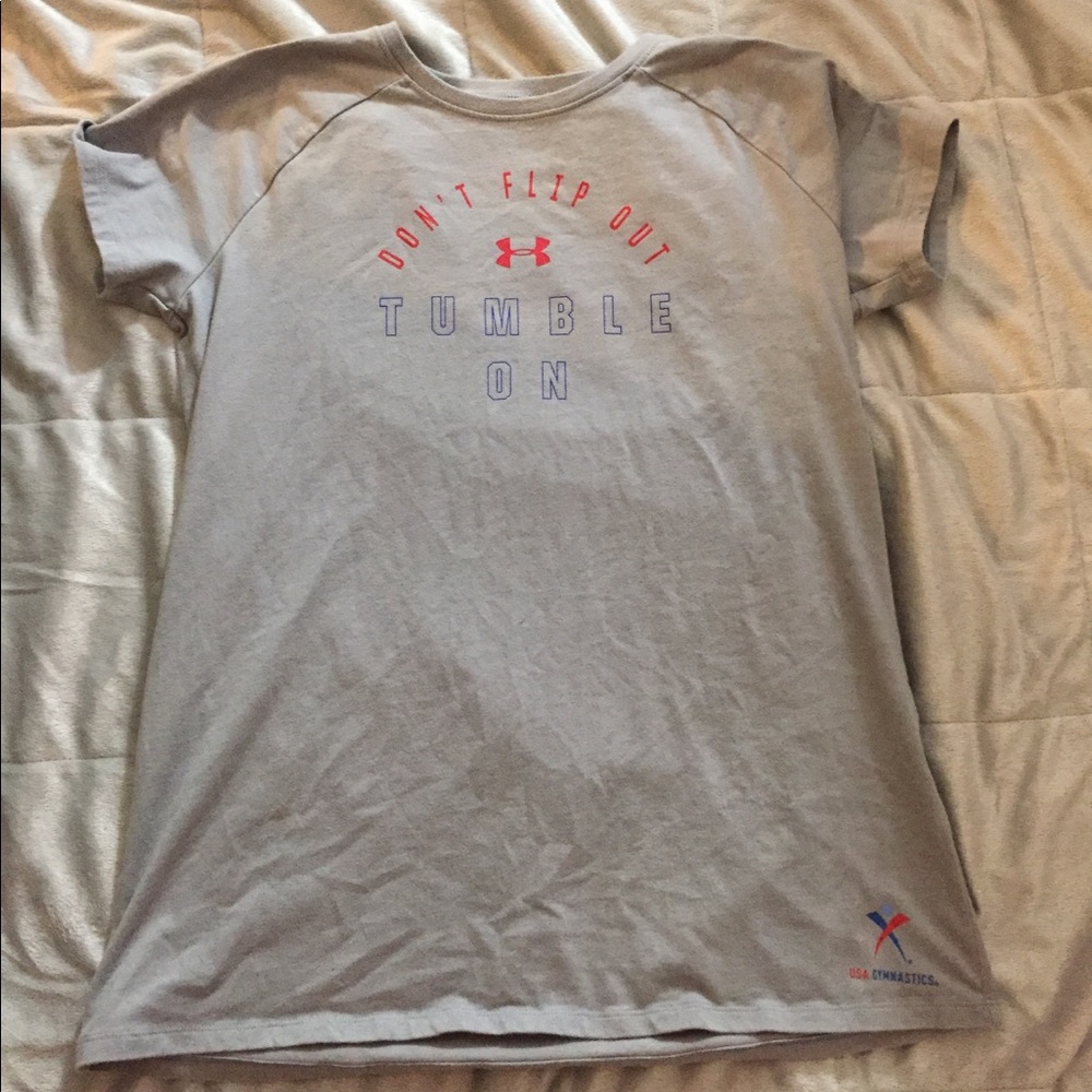 Gray Under Armour Gymnast Shirt